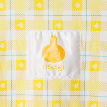 吉伊卡哇 格子系列襯衫 兔兔 黃色