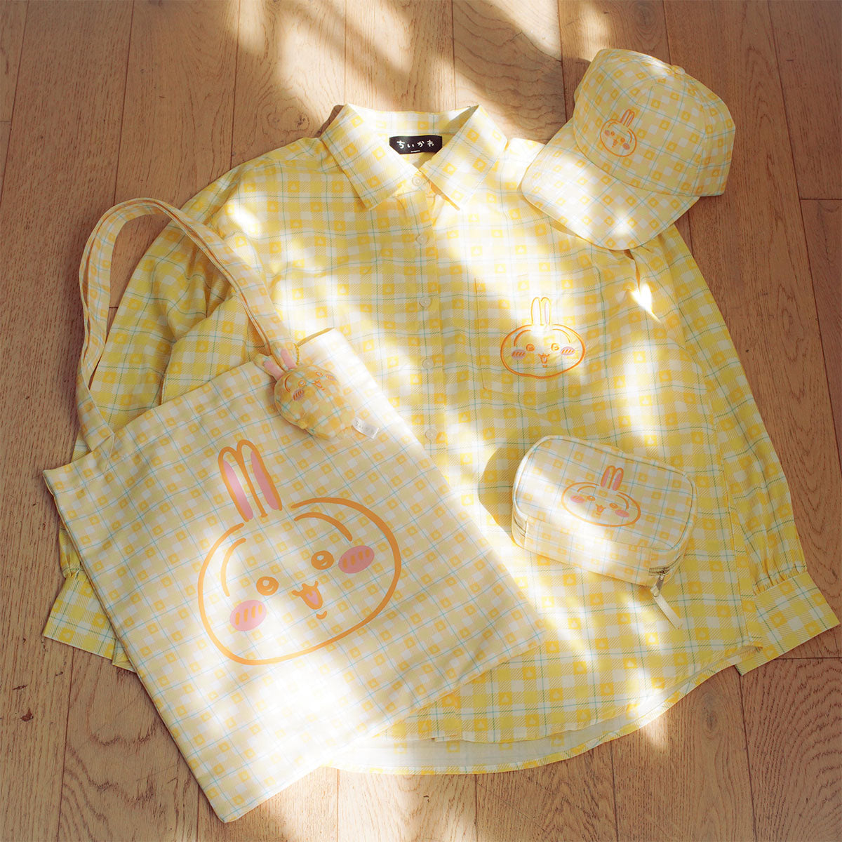 치이카와 체크 시리즈 CAP 우사기 옐로우