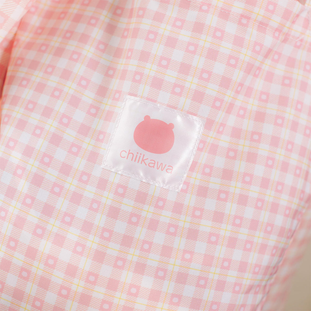 吉伊卡哇 格子系列手提袋 (附吊飾) 吉伊卡哇 粉紅色