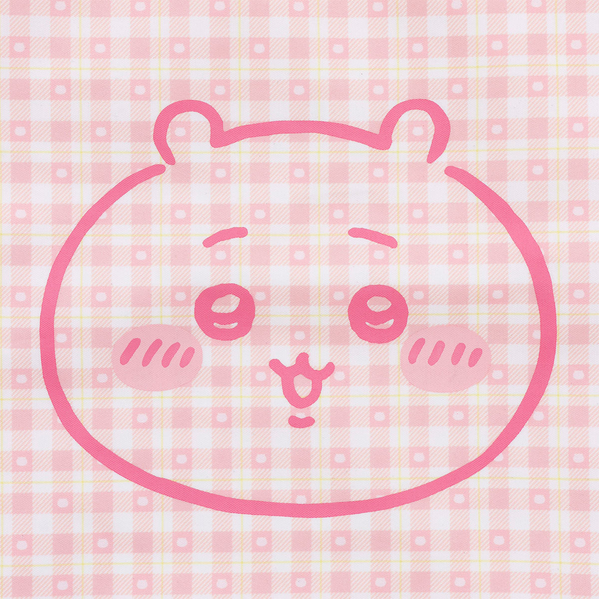 Chiikawa Check Series Tote Bag (with Charm) Chiikawa Pink
