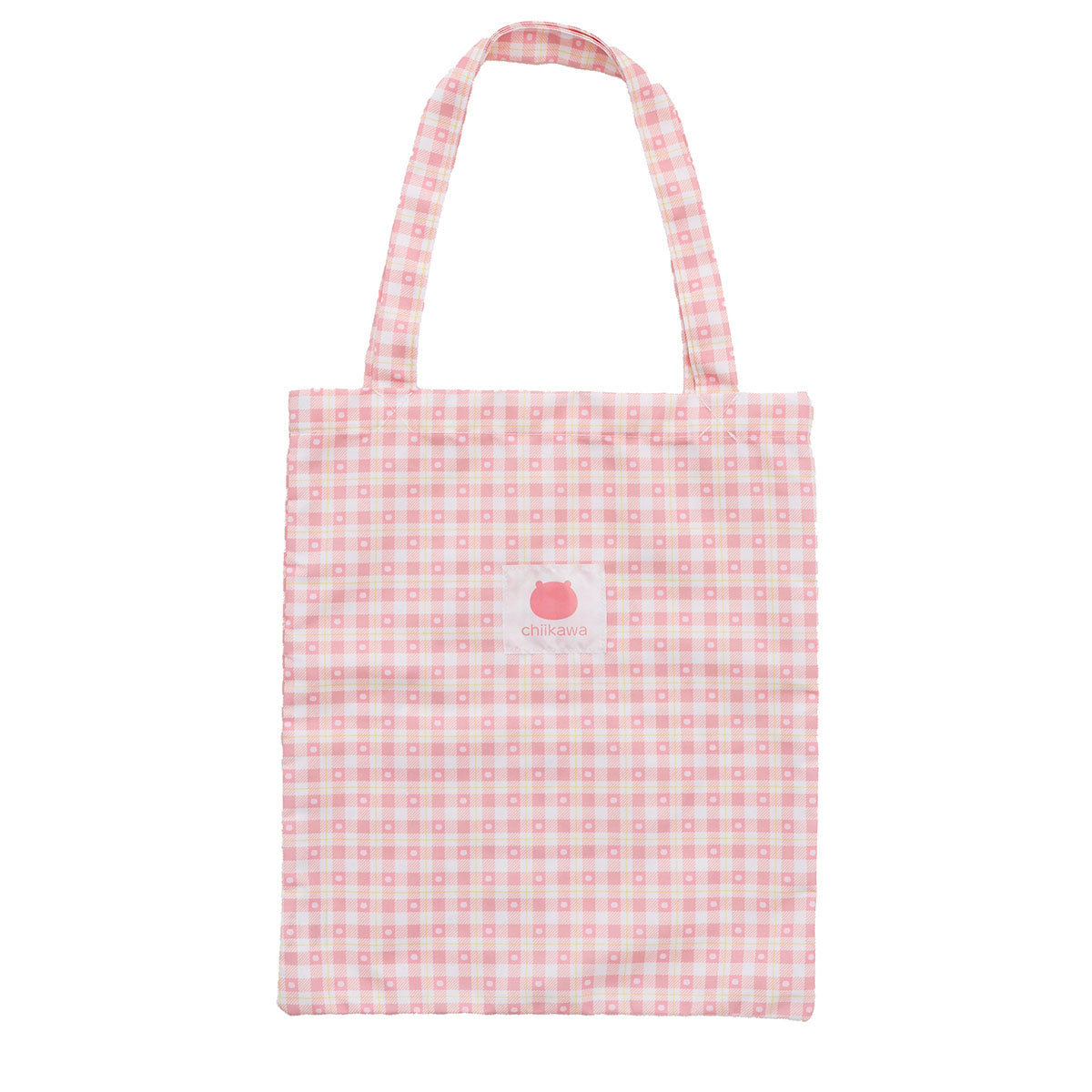 吉伊卡哇 格子系列手提袋 (附吊飾) 吉伊卡哇 粉紅色