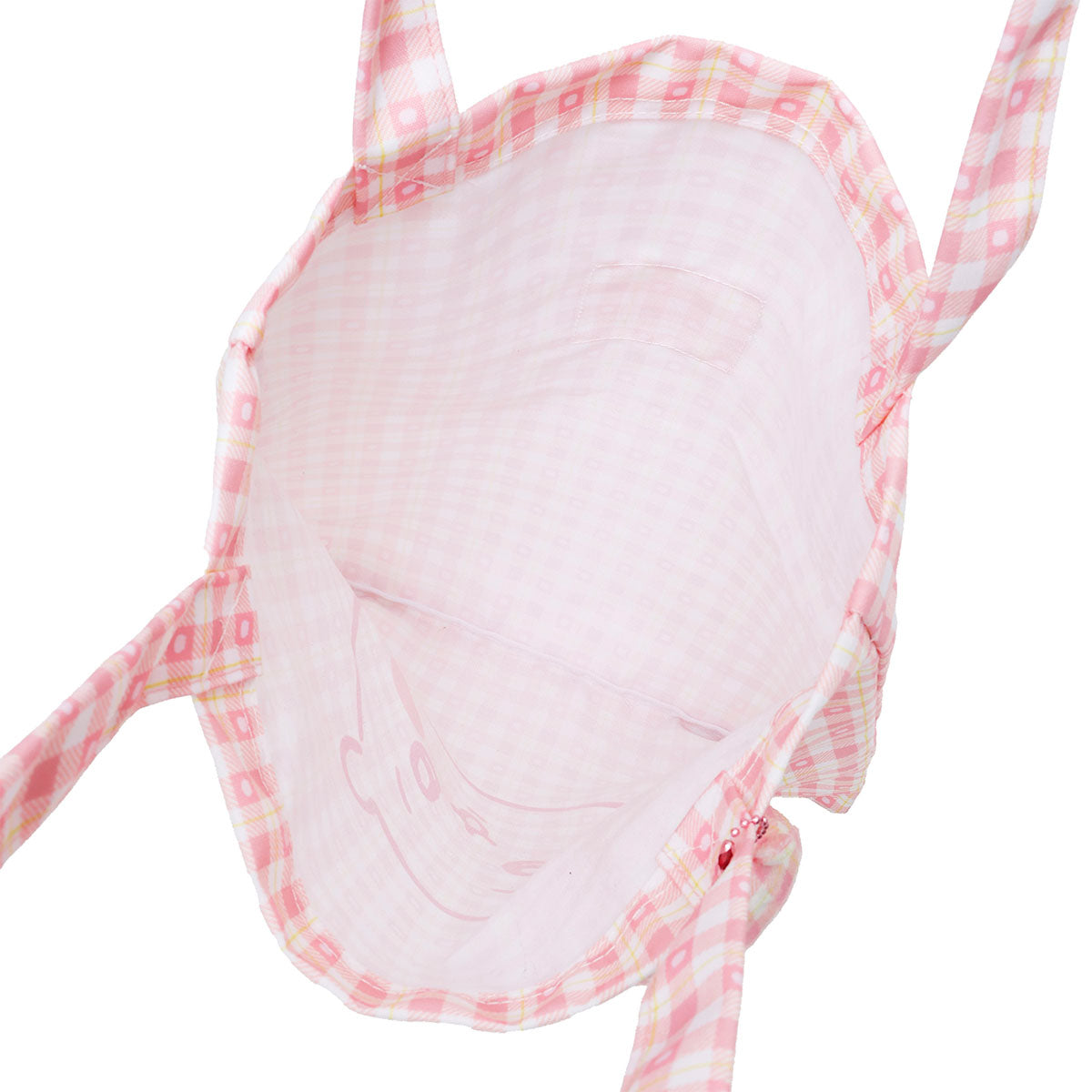 吉伊卡哇 格子系列手提袋 (附吊飾) 吉伊卡哇 粉紅色