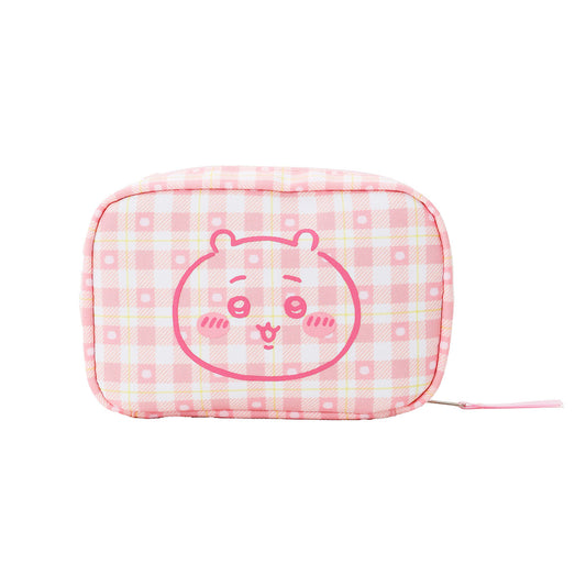 ちいかわ チェックシリーズ ポーチ ちいかわ ピンク