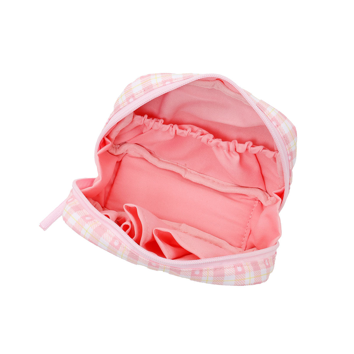 ちいかわ チェックシリーズ ポーチ ちいかわ ピンク