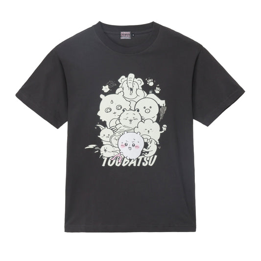 ちいかわ ちいかわパーク 蓄光Tシャツ 討伐 スミ