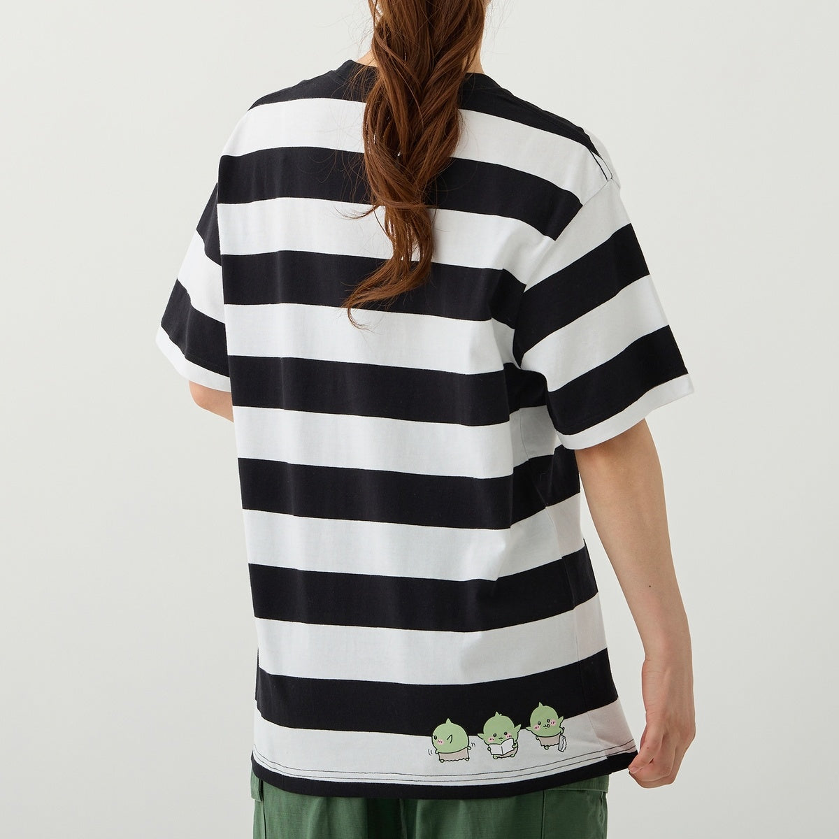 【HOT，限定セール】 ちいかわパーク Tシャツ プリズン ボーダー XLサイズ