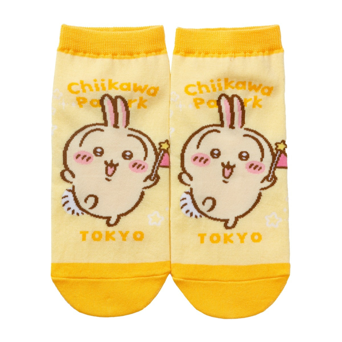 ちいかわ ちいかわパーク スニーカーソックス うさぎ イエロー