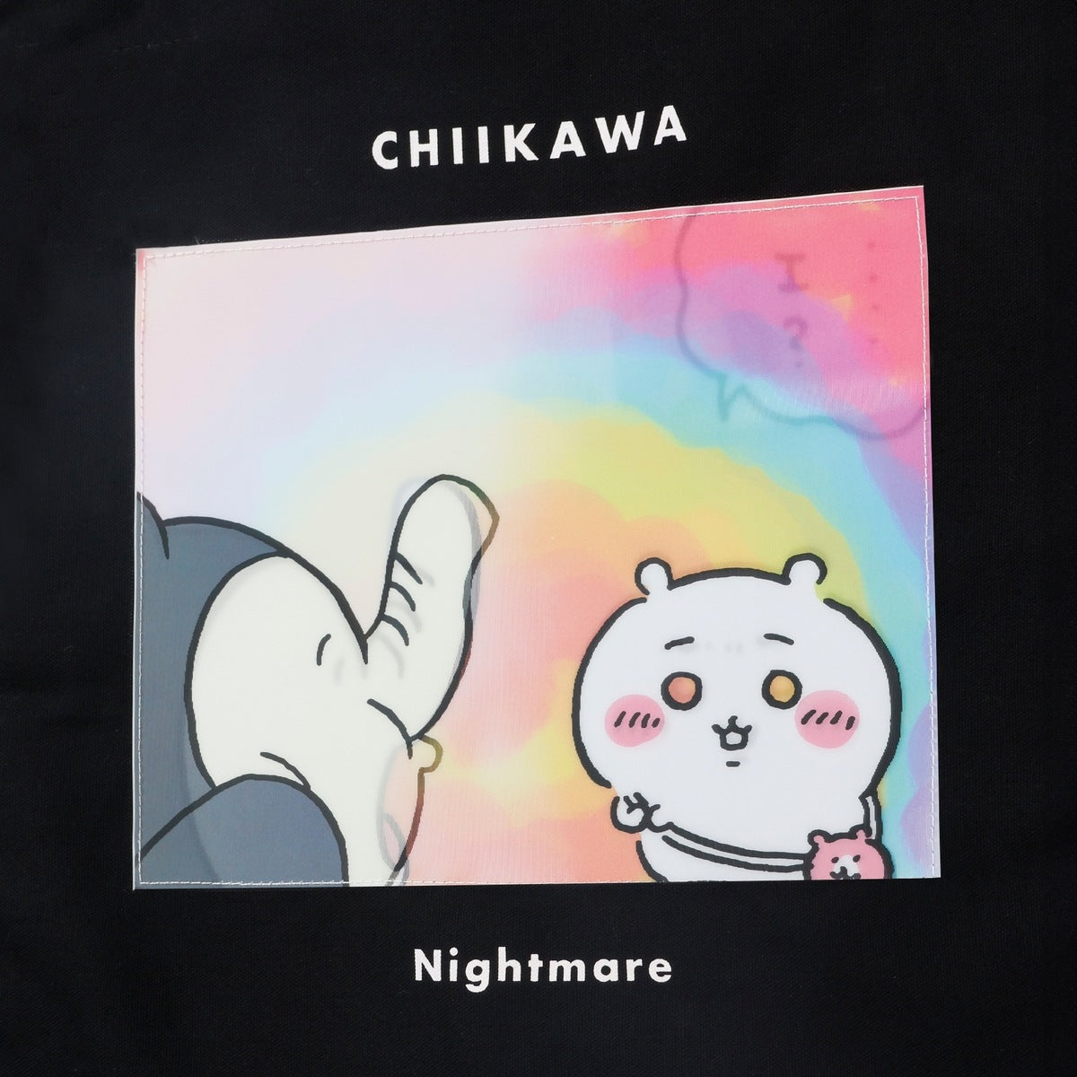 ちいかわ ちいかわパーク レンチキュラートートバッグ 悪夢 ブラック