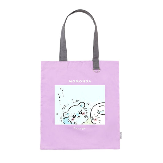 치이카와 파크 렌티큘러 토트백 (안 좋은 꿈 꿨어 / 퍼플-그레이)