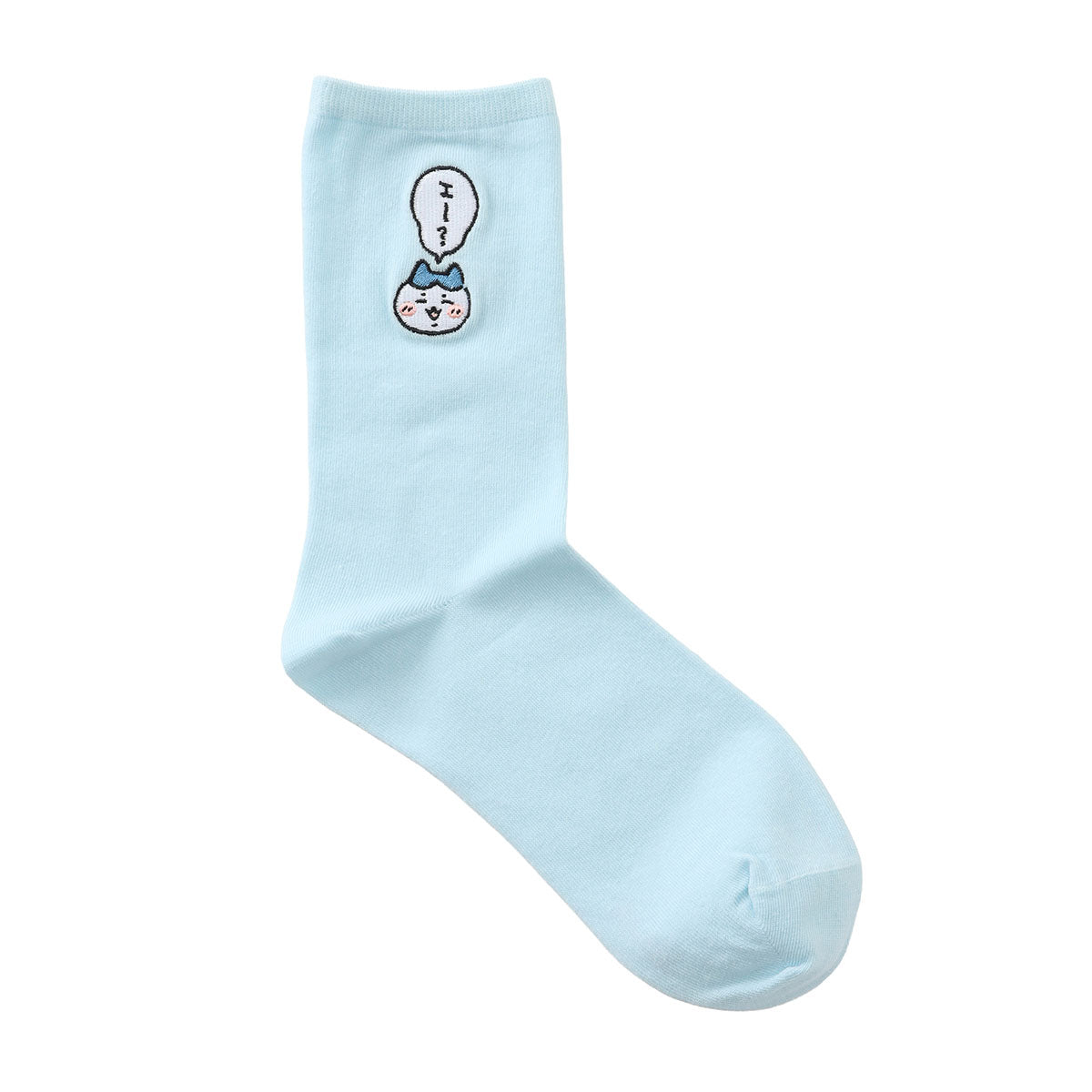 Chiikawa Crew Socks One-Point Embroidery Hachiware Sax