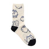 Chiikawa Crew Socks Hachiware All-over Pattern Blue