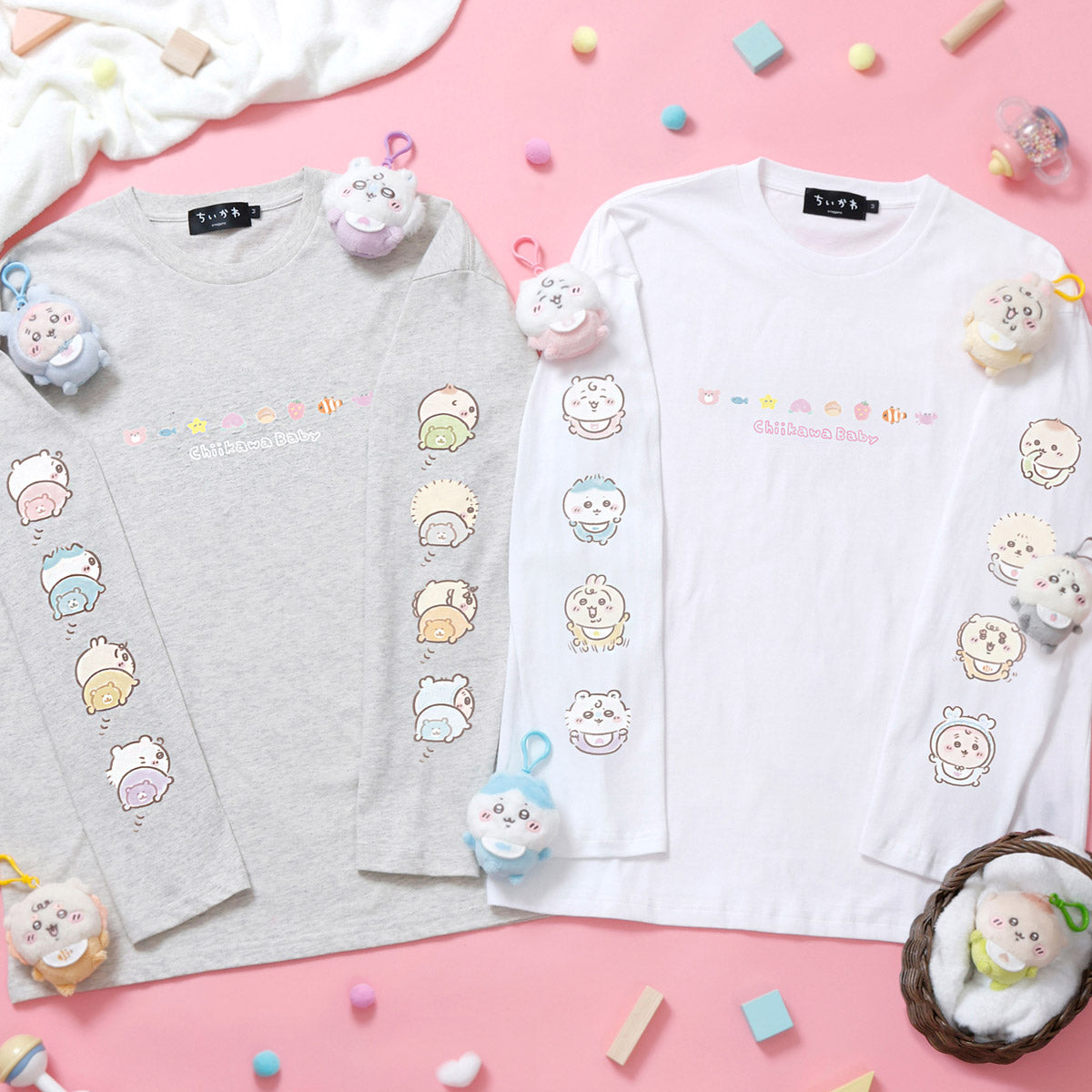 ちいかわ Chiikawa Baby 長袖Ｔシャツ おしり オートミール M ちいかわ Chiikawa Baby 長袖Tシャツ おしり オートミール | ちいかわ