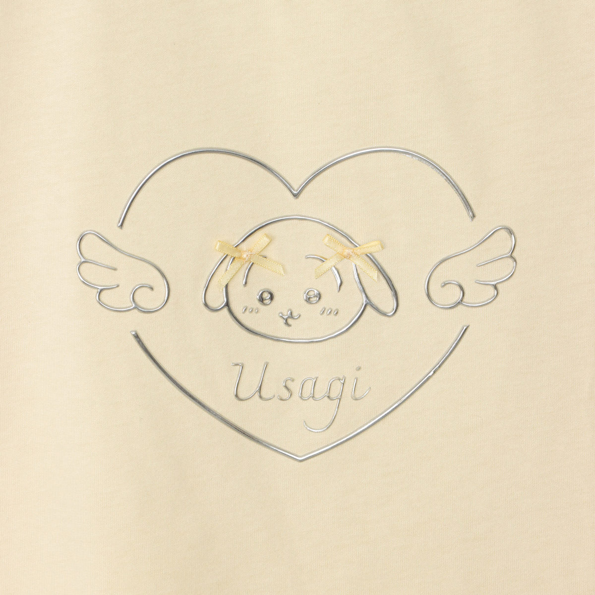 吉伊卡哇 Go!HARAJUKU T恤 蝴蝶結 兔兔 黃色