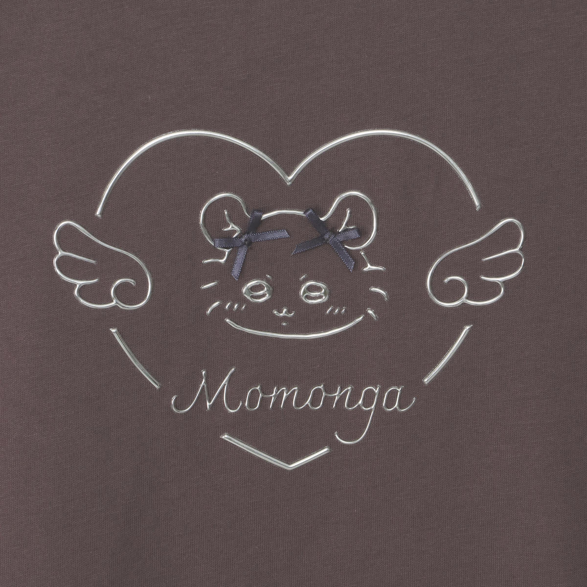 ちいかわ Go!HARAJUKU Tシャツ リボンリボン モモンガ ブラウン | ちい