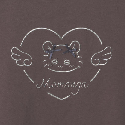 吉伊卡哇 Go!HARAJUKU T恤 蝴蝶結 小桃鼠 棕色