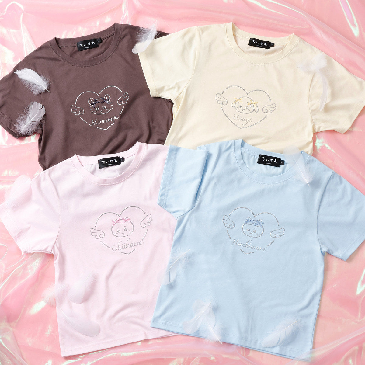 Chiikawa Go!HARAJUKU T-Shirt Ribbon Ribbon Momonga Brown