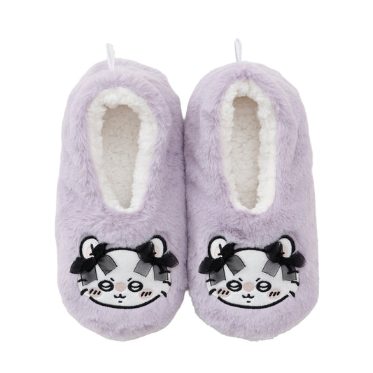 Chiikawa Room Shoes Momonga Ribbon Purple