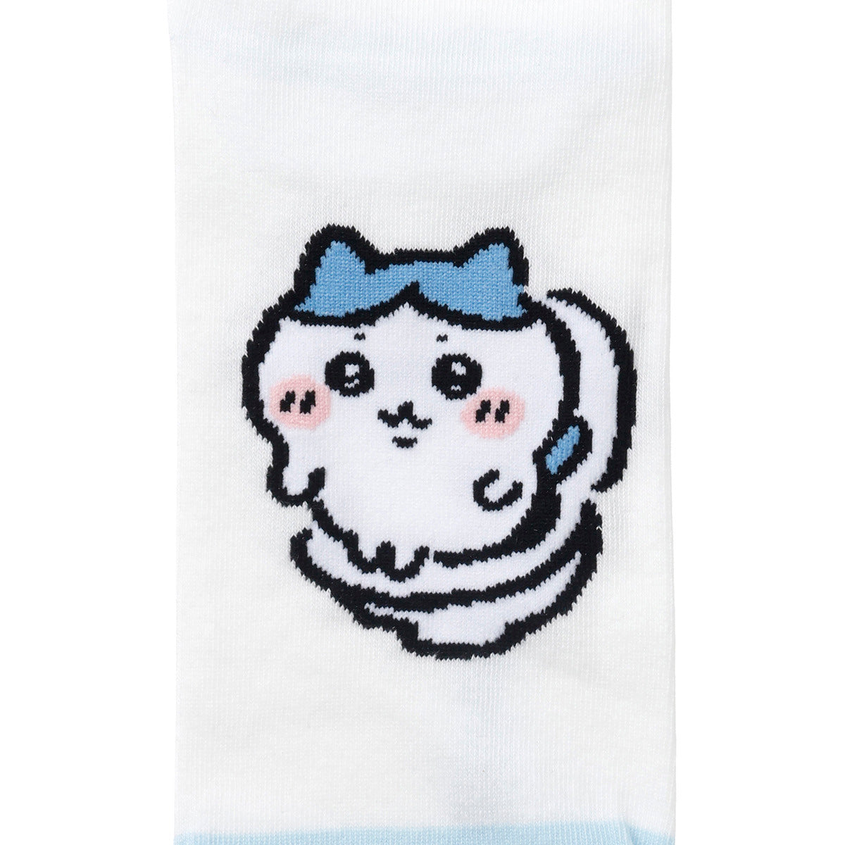 ちいかわ クルーソックス ハチワレトイレ サックス