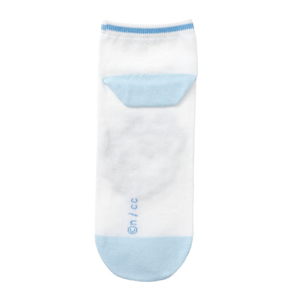 ちいかわ クルーソックス ハチワレトイレ サックス