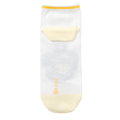 ちいかわ クルーソックス うさぎトイレ イエロー