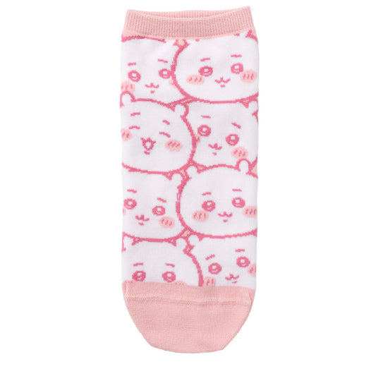 Chiikawa Crew Socks Lots of Chiikawa Pink