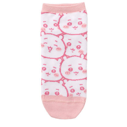 ちいかわ クルーソックス ちいかわいっぱい ピンク