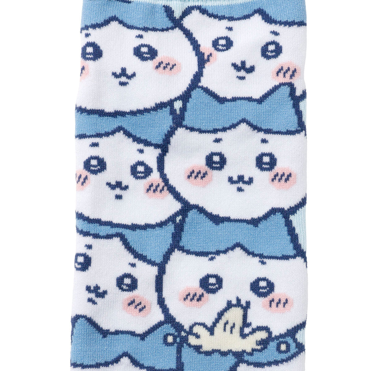 ちいかわ クルーソックス ハチワレいっぱい サックス