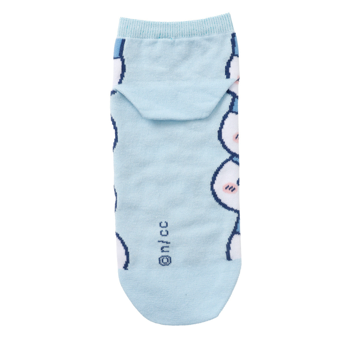 ちいかわ クルーソックス ハチワレいっぱい サックス