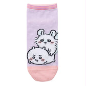 ちいかわ クルーソックス ハチワレとうさぎ サックス