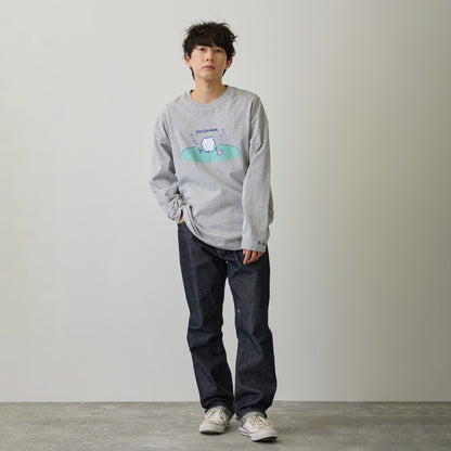 吉伊卡哇 长袖T恤 考试学习 灰色