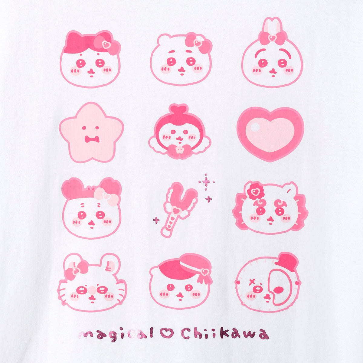 ちいかわ まじかるちいかわ Tシャツ キラキラ ホワイト