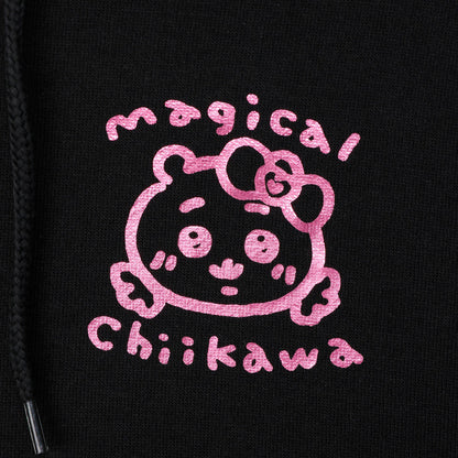 ちいかわ まじかるちいかわ ZIPパーカー キラキラ ブラック