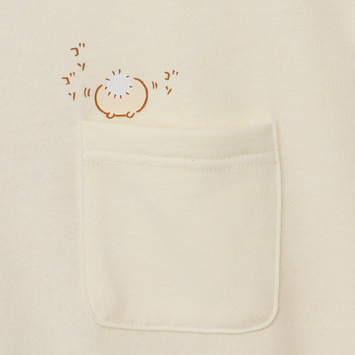 치이카와 맨투맨 티셔츠 부적 주울까 크림