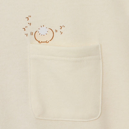 치이카와 맨투맨 티셔츠 부적 주울까 크림