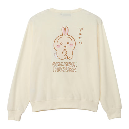 치이카와 맨투맨 티셔츠 부적 주울까 크림