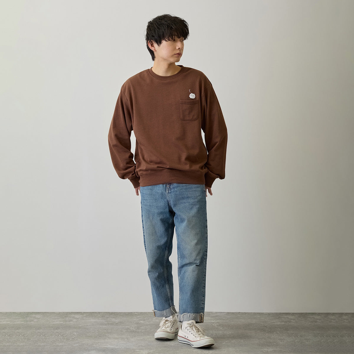 Chiikawa Sweatshirt "Self Fondue" Brown