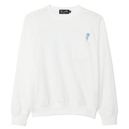 치이카와 맨투맨 티셔츠 목마 점프 화이트