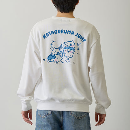 ちいかわ スウェット 肩車ジャンプ ホワイト