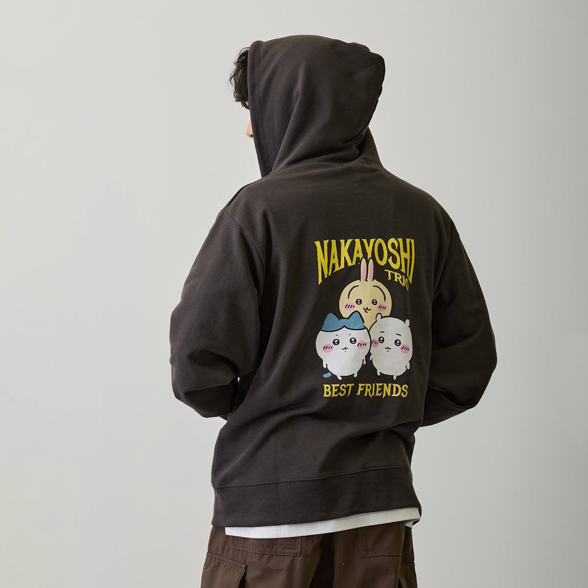 ちいかわ ZIPパーカー 仲良しトリオ スミ