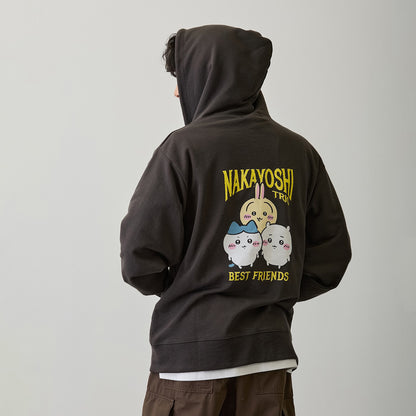 ちいかわ ZIPパーカー 仲良しトリオ スミ