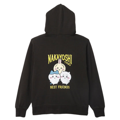 치이카와 집업 후드티 사이좋은 트리오 스미