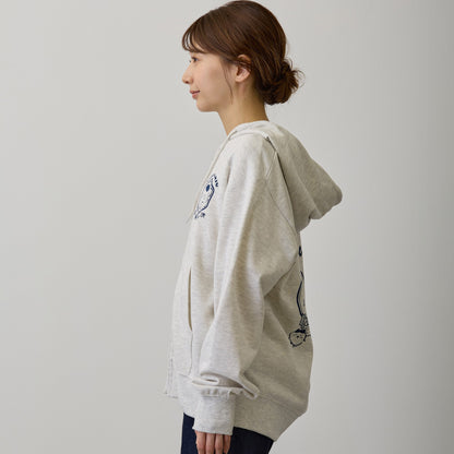 치이카와 집업 후드티 복수 원만 애쉬