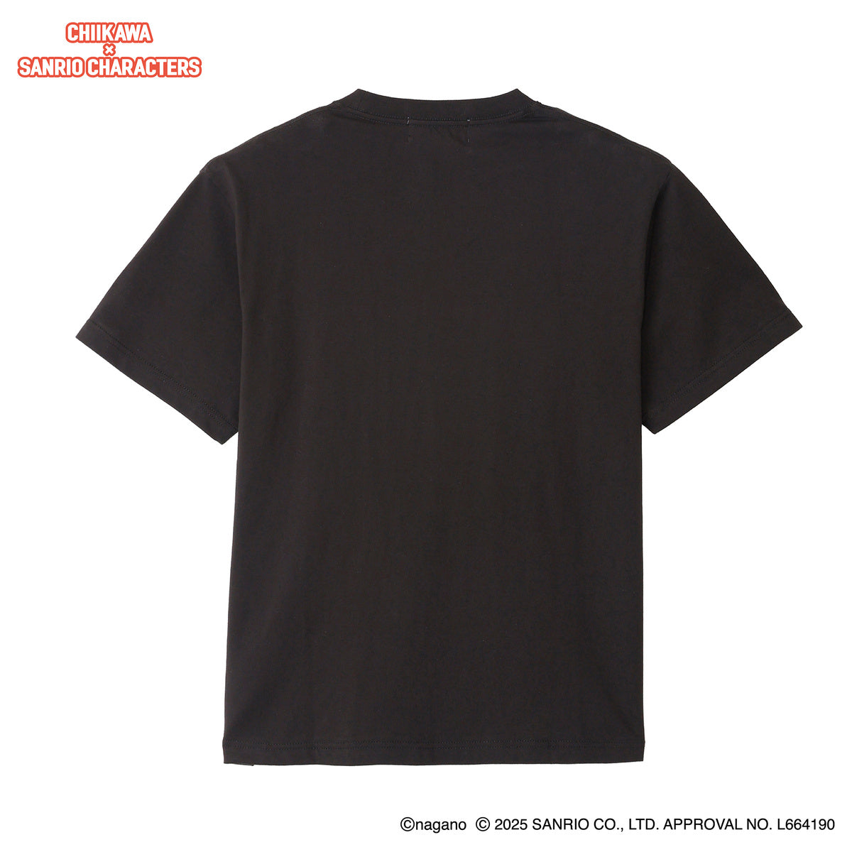 吉伊卡哇 × 三麗鷗角色 T恤 超市 吉伊卡哇・大耳狗 炭黑