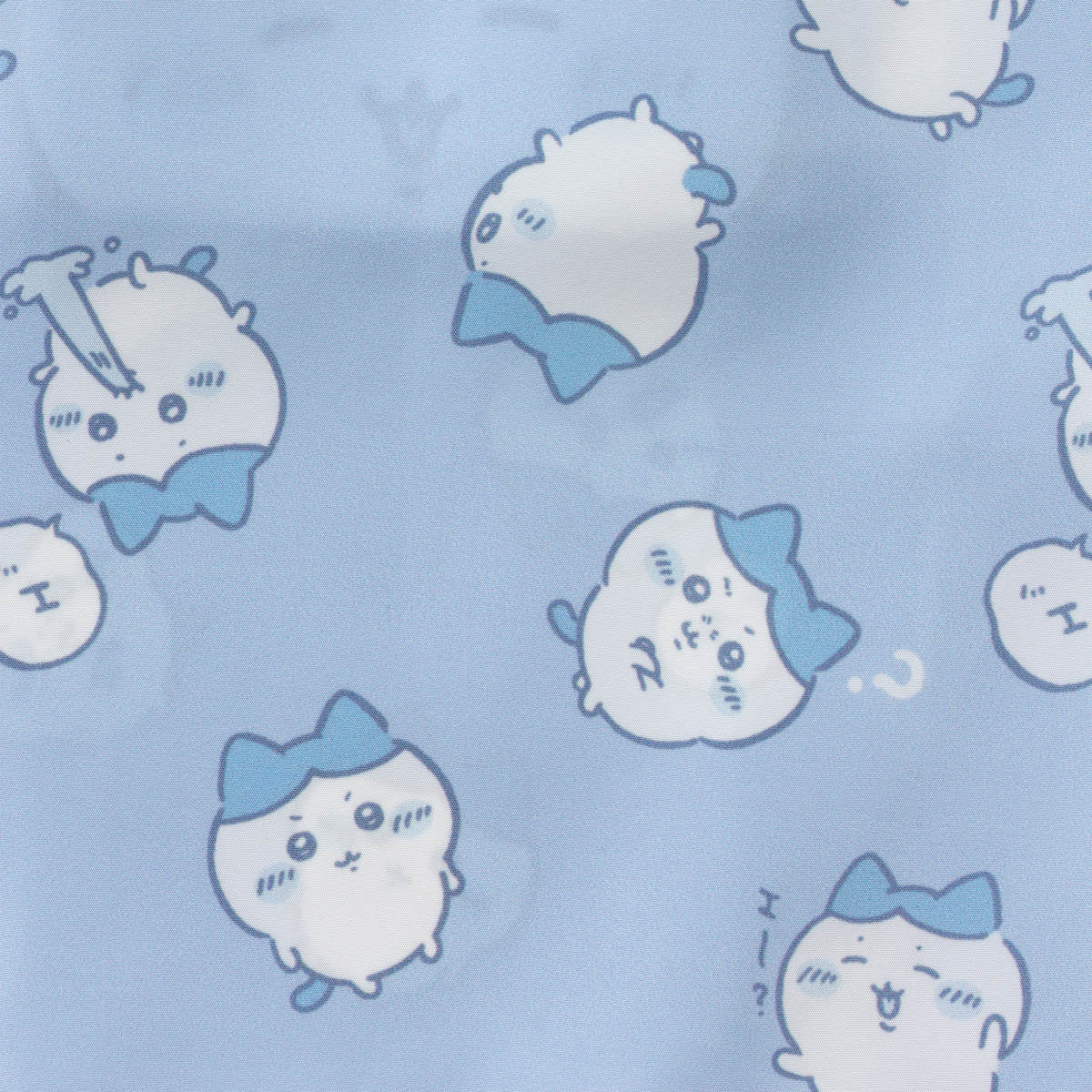 치이카와 에코백 하치와레 전체 무늬 블루