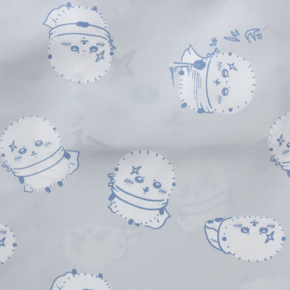 ちいかわ エコバッグ ラッコ総柄 グレー