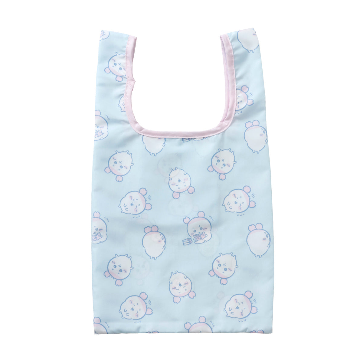 ちいかわ エコバッグ 古本屋総柄 ペールブルー