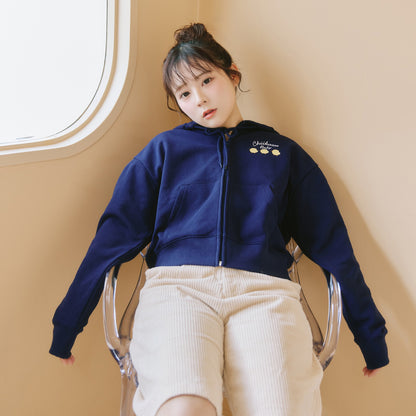 ちいかわ Chiikawa Baby ZIPパーカー おまる ネイビー