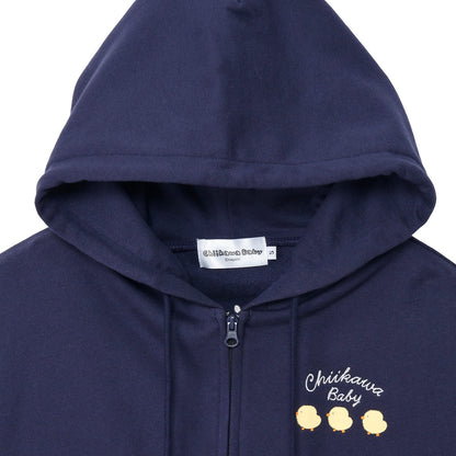 ちいかわ Chiikawa Baby ZIPパーカー おまる ネイビー