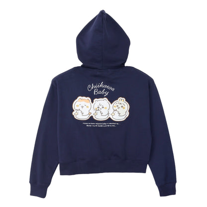 ちいかわ Chiikawa Baby ZIPパーカー おまる ネイビー