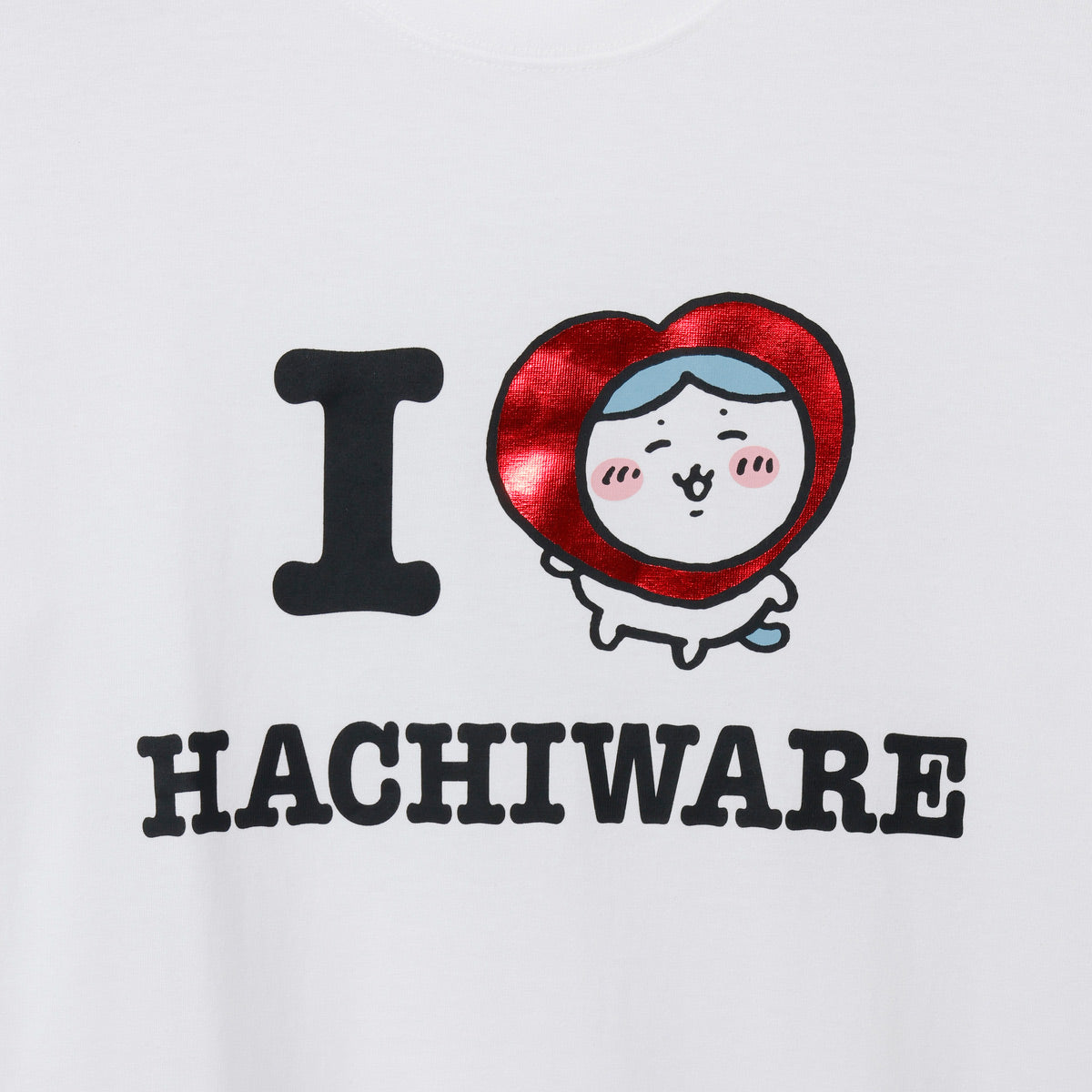 ちいかわ 長袖Tシャツ I LOVE HACHIWARE ホワイト | ちいかわ